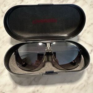 Carrera Dark Aviator Sunglasses with Case